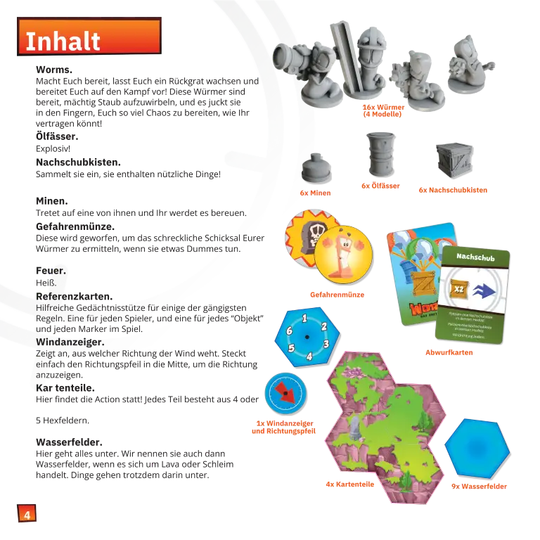 Worms: Das Brettspiel (DE) - Mantic Games - Board Games