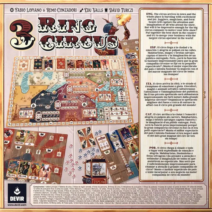 3 Ring Circus (EN) - Devir - Board Games