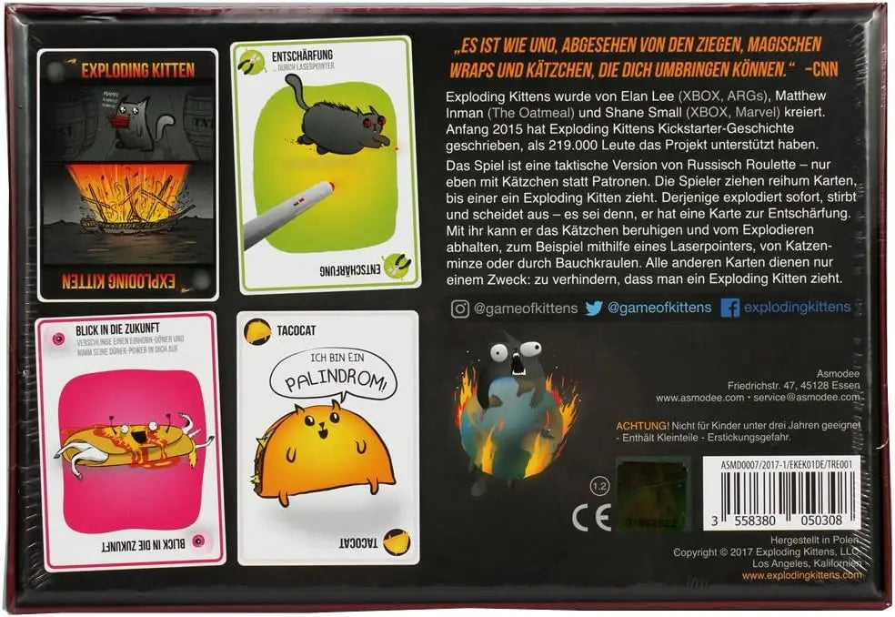 Exploding Kittens (DE) - Exploding Kittens - Board Games