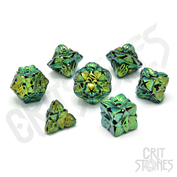 RPG Dice Set: Metal - Feywild Charm (7)