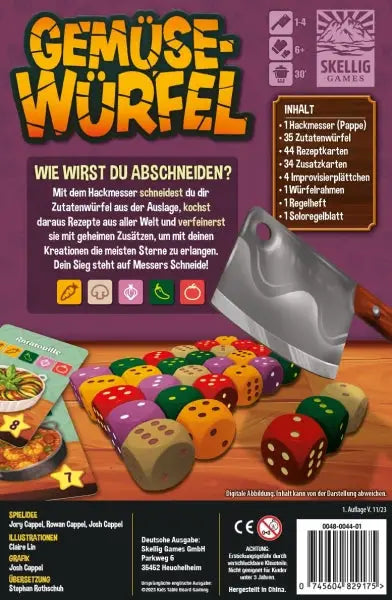 Gemüsewürfel (DE) - Skellig Games - Board Games