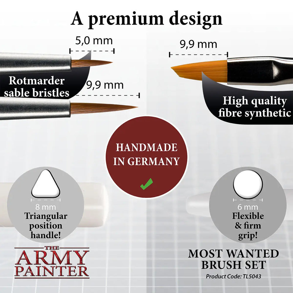 The Army Painter: Brush Set - Most Wanted - The Army Painter - Accessories
