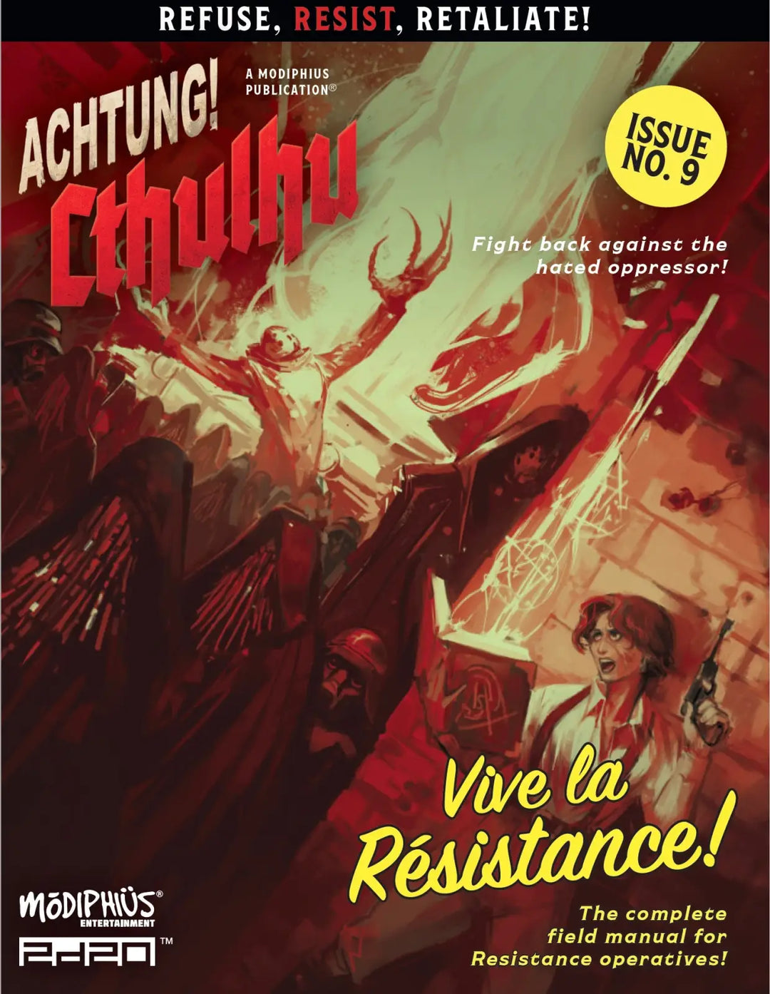 Achtung! Cthulhu 2d20: Vive la Resistance (EN) Modiphius Entertainment Roleplaying Games