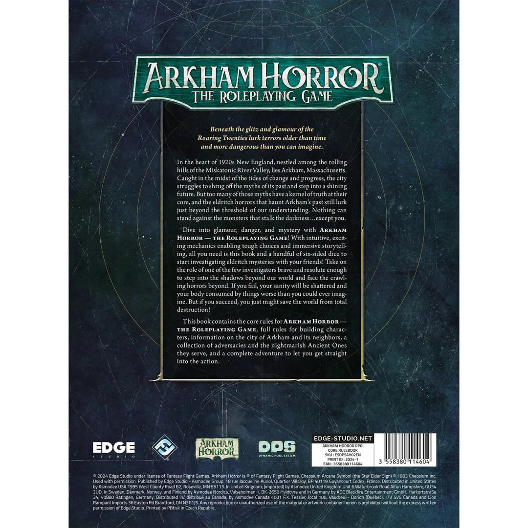 Arkham Horror RPG: Core Rulebook (EN) Edge Studios Roleplaying Games