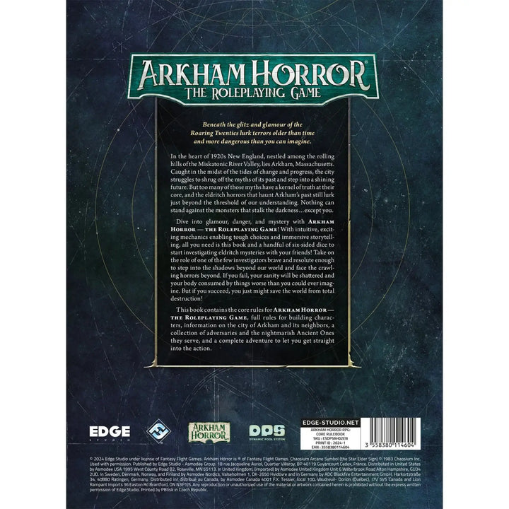 Arkham Horror RPG: Core Rulebook (EN) Edge Studios Roleplaying Games