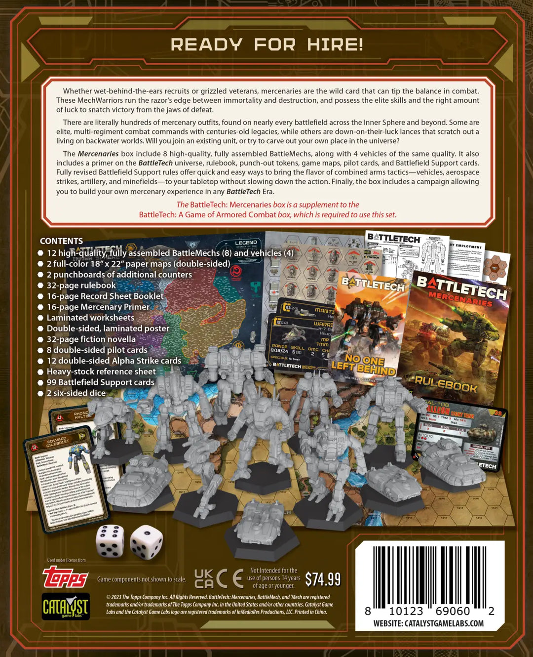 BattleTech: Mercenaries Box – Limited Edition (EN) - Catalyst Game Labs - Board Games