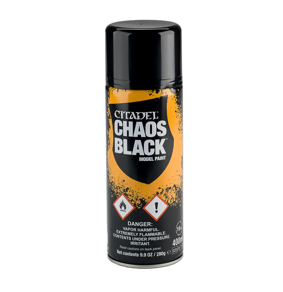 Citadel Colors: Spray - Chaos Black - Games Workshop - Accessories