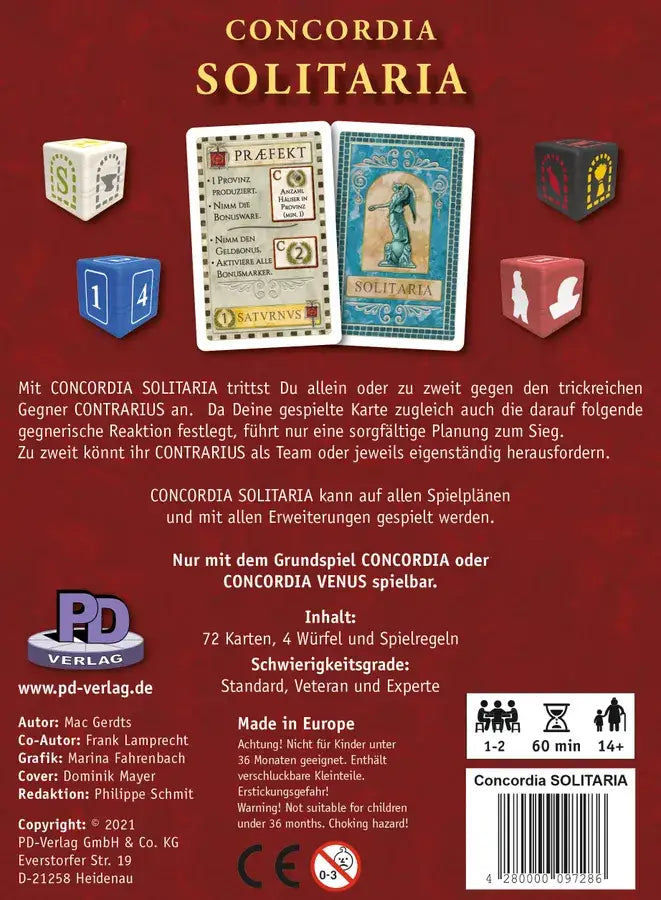 Concordia: Solitaria (DE) - PD-Verlag - Board Games
