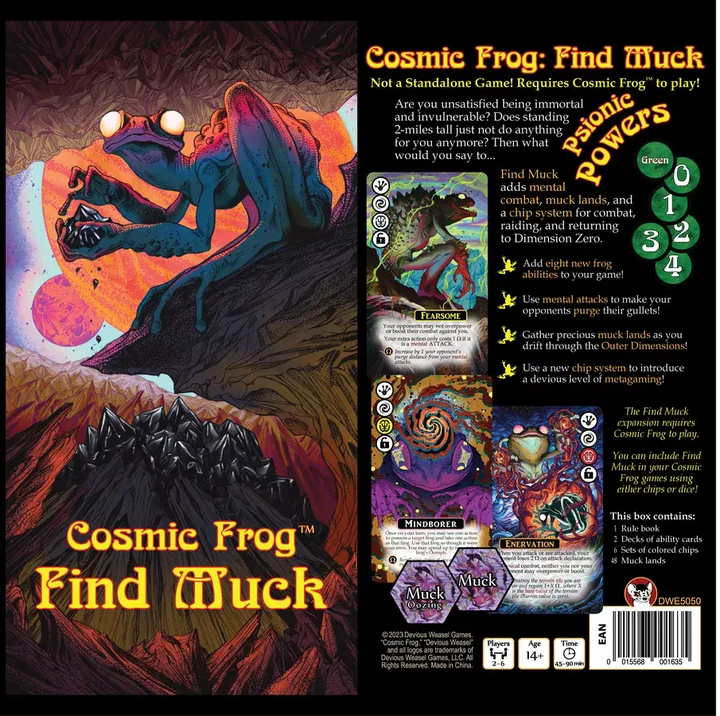 Cosmic Frog: Find Muck (EN) - Devious Weasel Games - Board Games