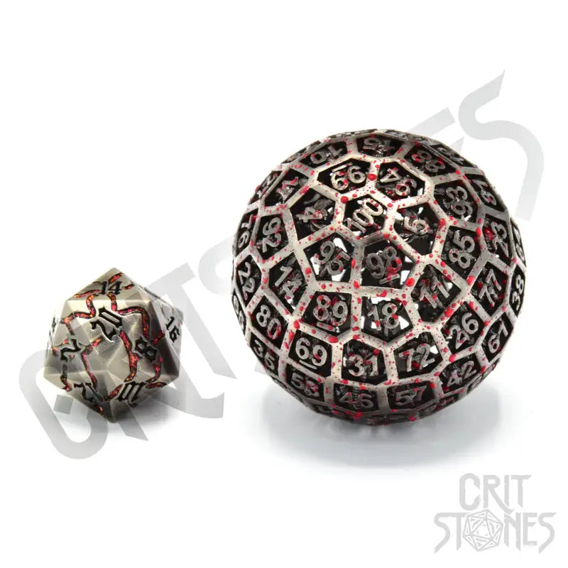 Dice: Metal - Hollow - d100 - Centigrave - Glassstaff - Accessories