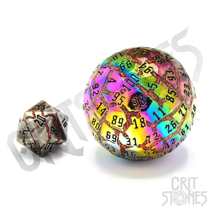 Dice: Metal - Hollow - d100 - Spectrasoul - Glassstaff - Accessories