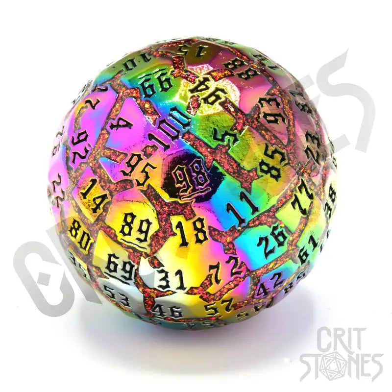 Dice: Metal - Hollow - d100 - Spectrasoul - Glassstaff - Accessories