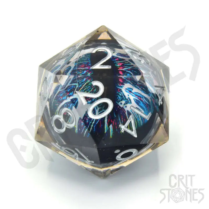 Dice: Resin - Sharp Edge - Floating Eye - d20 - Spectrum Sentinel - Glassstaff - Accessories