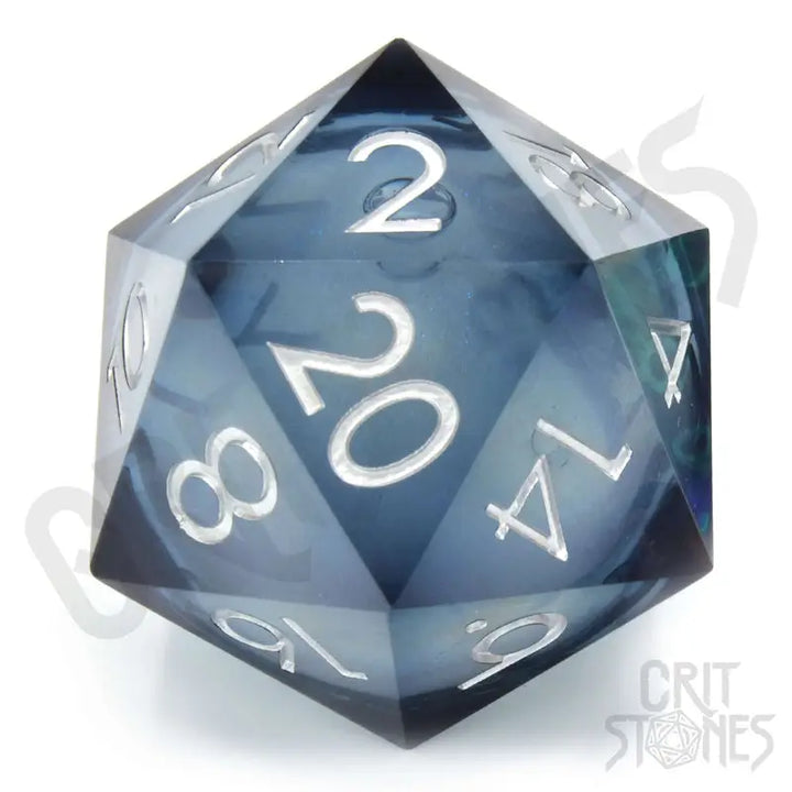 Dice: Resin - Sharp Edge - Liquid Core - d20 - Ocean Orb - Glassstaff - Accessories