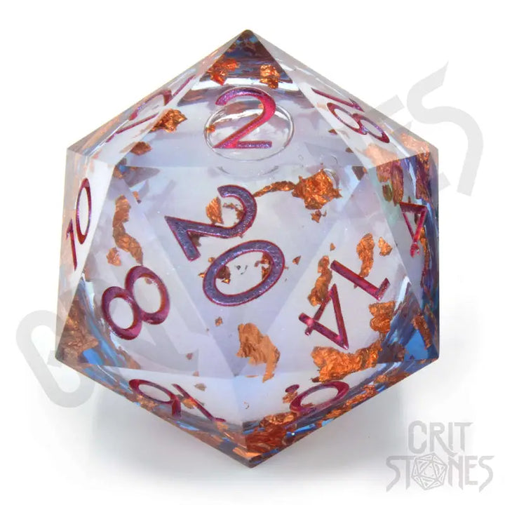 Dice: Resin - Sharp Edge - Liquid Core - d20 - Seraphic Reverie - Glassstaff - Accessories