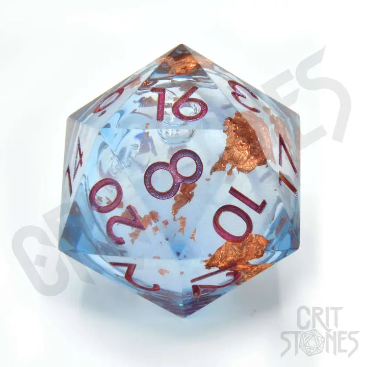 Dice: Resin - Sharp Edge - Liquid Core - d20 - Seraphic Reverie - Glassstaff - Accessories