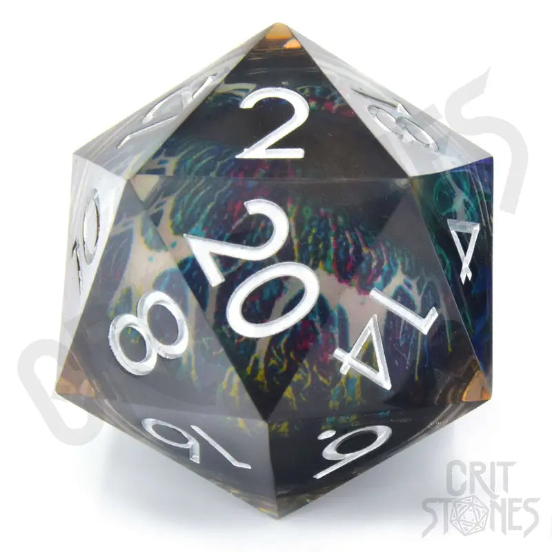 Dice: Resin - Sharp Edge - Liquid Core - d20 - Spectrum Sentinel - Glassstaff - Accessories