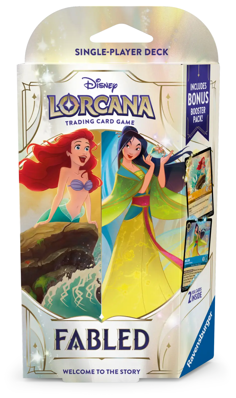 Disney Lorcana: Fabled - Amber/Sapphire - Starter Deck (EN) - Ravensburger - Card Games