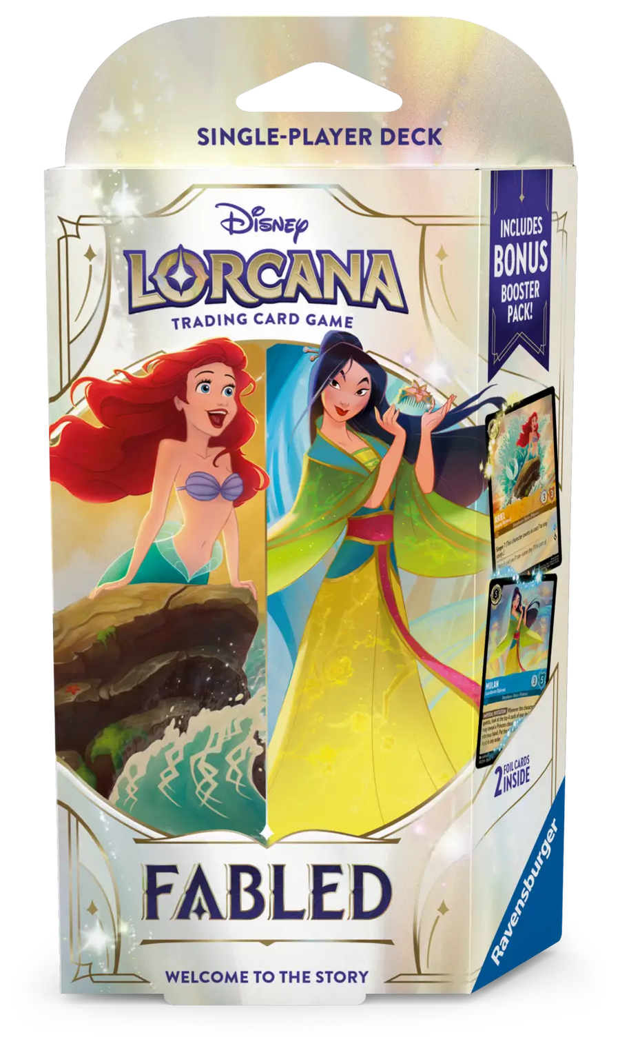 Disney Lorcana: Fabled - Amber/Sapphire - Starter Deck (EN) - Ravensburger - Card Games