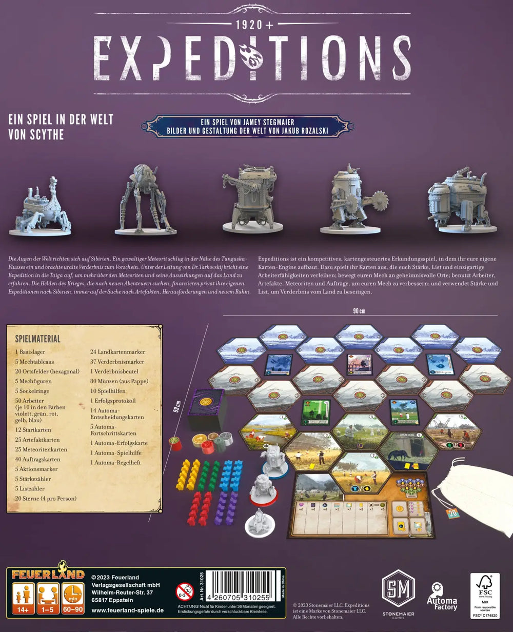Expeditions (DE) - Feuerland Spiele - Board Games