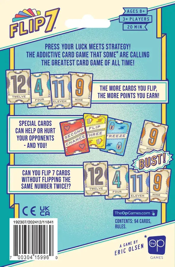 Flip 7: 2nd Edition (EN) - USAopoly - Board Games