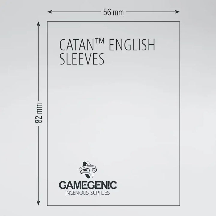Board Game Sleeves: Matte - Catan - Red (60) - Gamegenic - Accessories