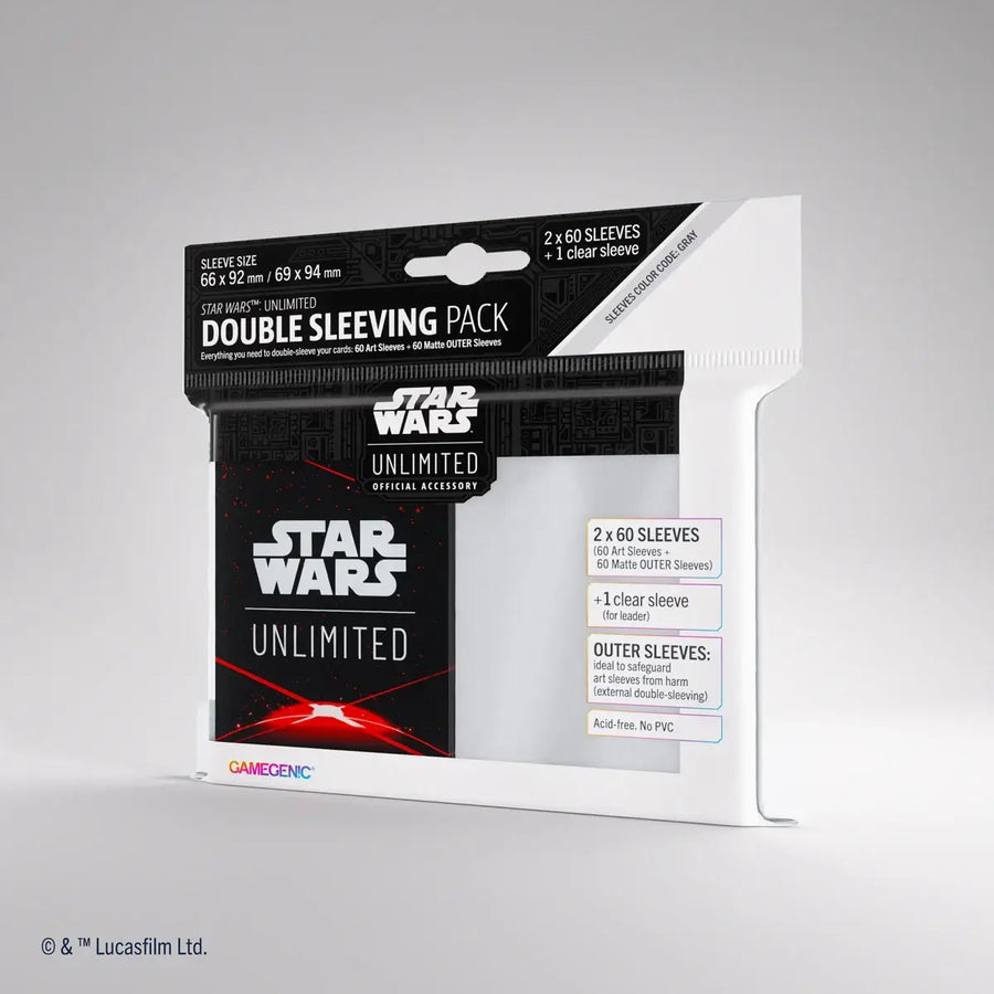 Double Sleeving Pack: Star Wars Unlimited - Card Back Red - Gamegenic - Accessories