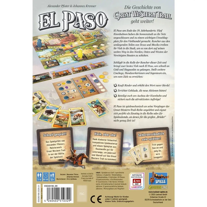 Great Western Trail: El Paso (DE) - Lookout Spiele - Board Games