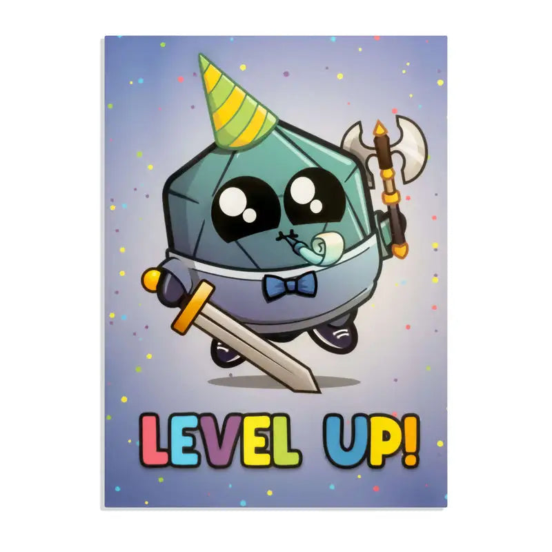 Greeting Card: Leveled Up - Glassstaff - Accessories