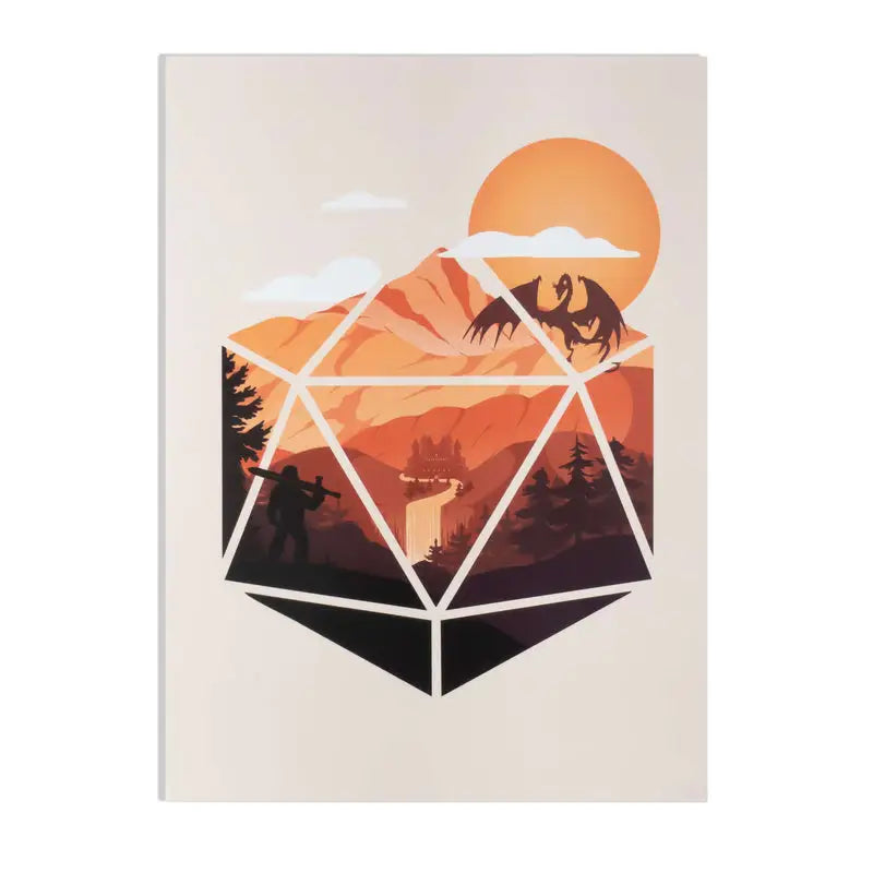 Greeting Card: The D20 Hero - Glassstaff - Accessories