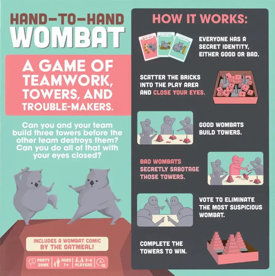 Hand to Hand Wombat (EN) - Exploding Kittens - Board Games