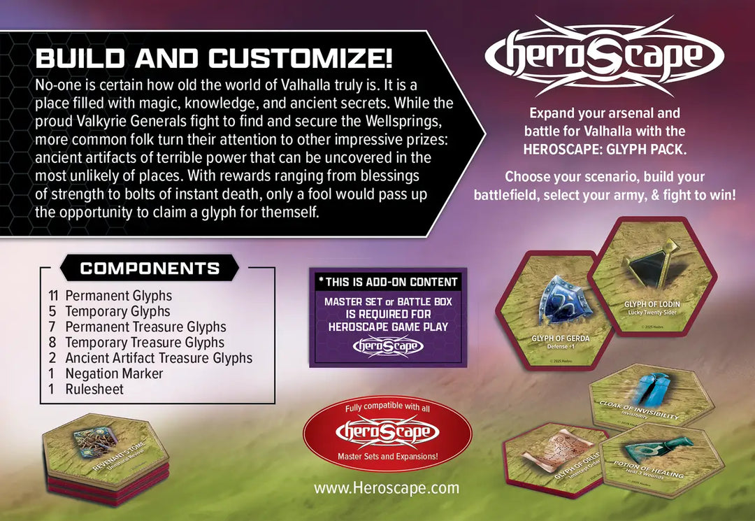 HeroScape: Glyph Pack (EN) - Renegade Game Studios - Miniature Games