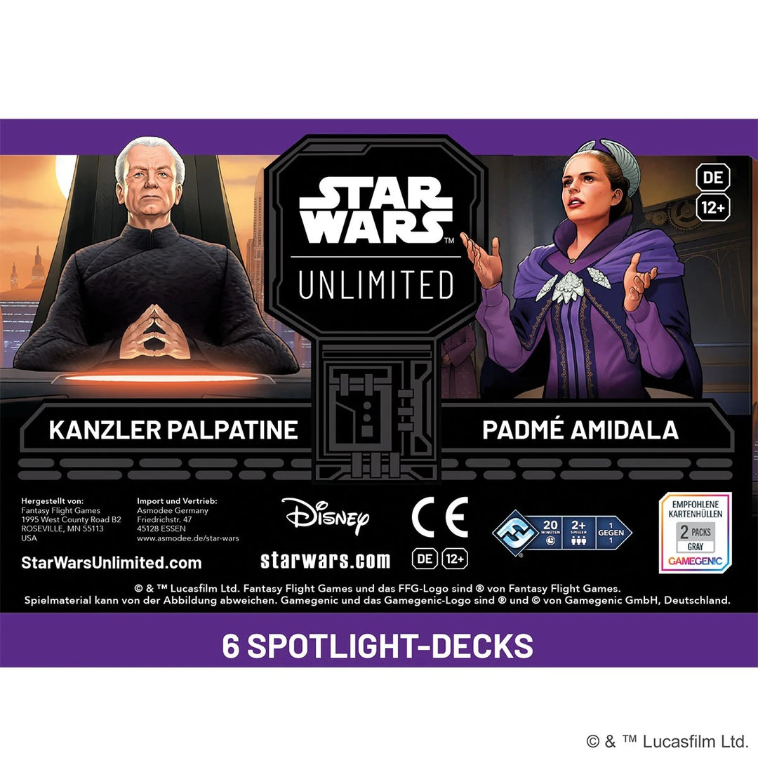 Star Wars: Unlimited - Meister der Intrige - Spotlight Starter Deck - Kanzler Palpatine (DE)