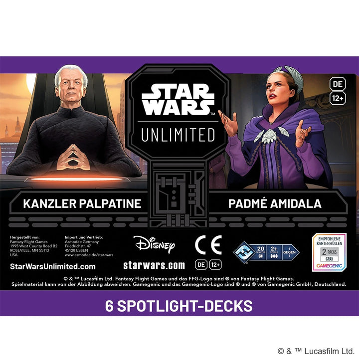 Star Wars: Unlimited - Meister der Intrige - Spotlight Starter Deck - Kanzler Palpatine (DE)