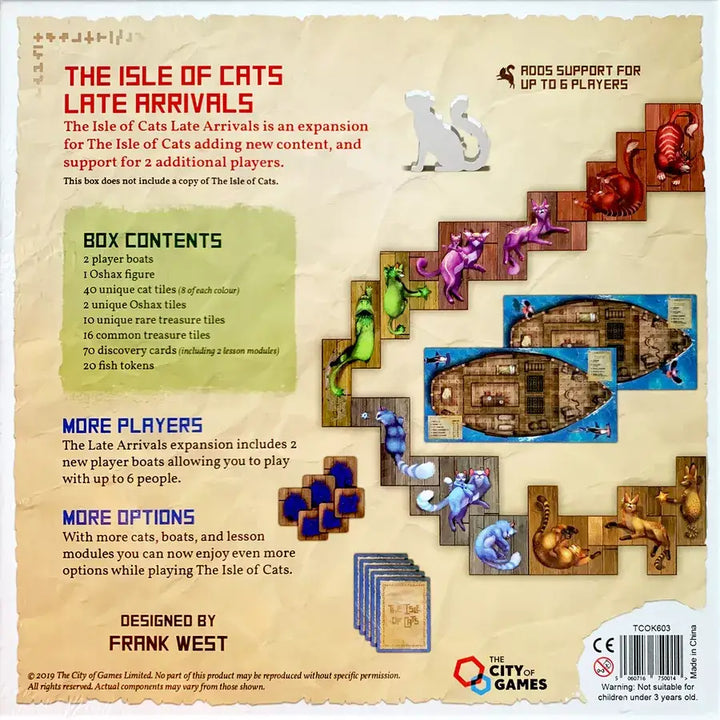 Isle of Cats: Late Arrivals (EN) - City of Games - Board Games