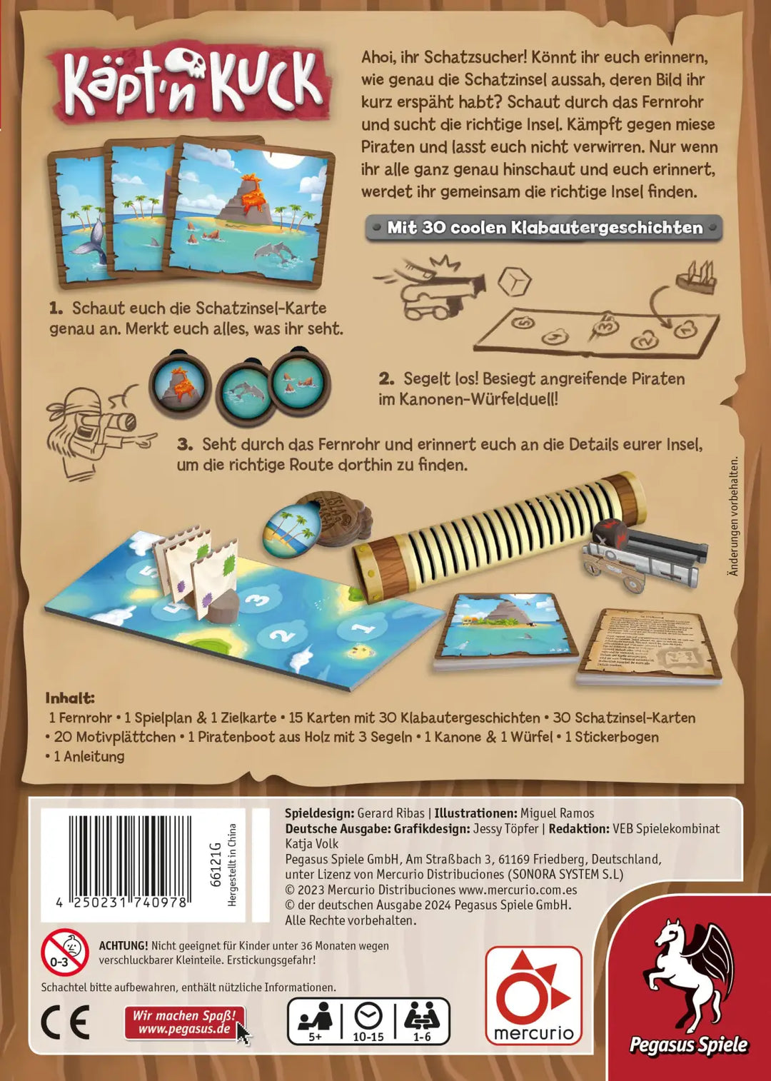 Käpt’n Kuck (DE) - Pegasus Spiele - Board Games