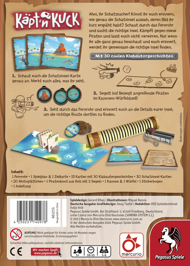 Käpt’n Kuck (DE) - Pegasus Spiele - Board Games