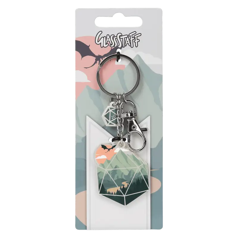 Keychain: A d20 Scene - Glassstaff - Accessories