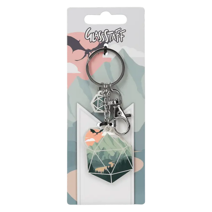 Keychain: A d20 Scene - Glassstaff - Accessories