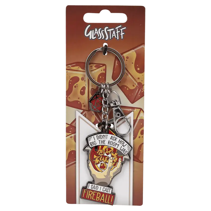 Keychain: I Cast Fireball - Glassstaff - Accessories
