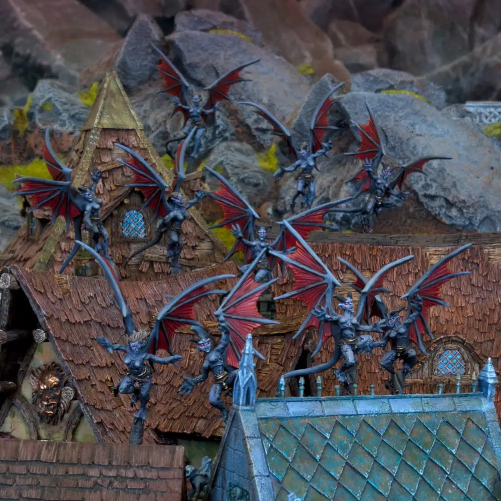 Kings of War: Abyssal Dwarf - Gargoyles Troop - Mantic Games - Miniature Games
