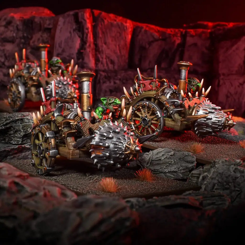 Kings of War: Goblin - Chariots / Mincer Mob - Mantic Games - Miniature Games