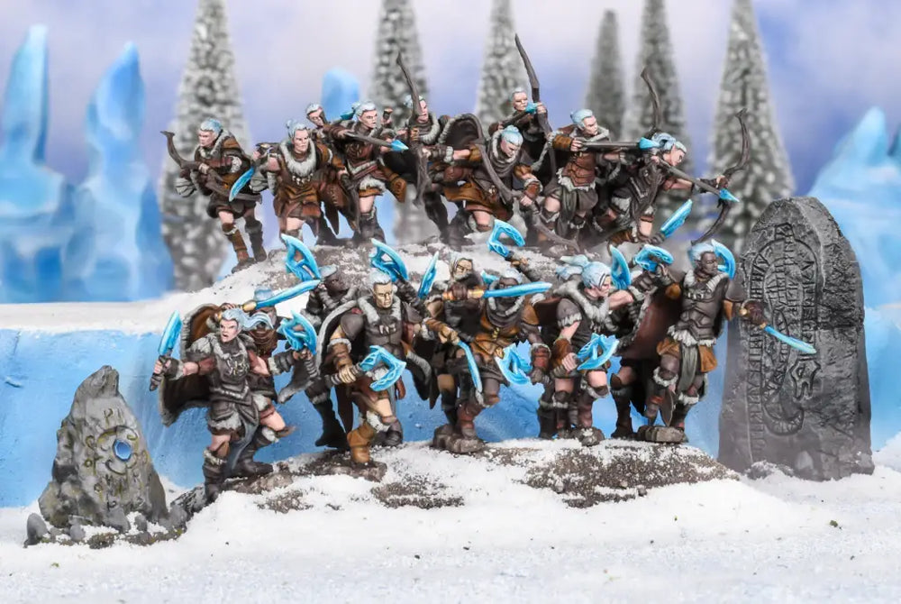 Kings of War: Northern Alliance - Ice Kin Hunter/ Berserker Regiment - Mantic Games - Miniature Games
