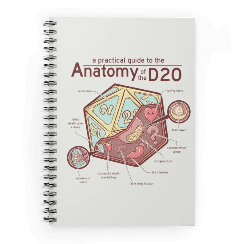 Notebook: Spiral - Anatomy of the d20 - Glassstaff - Accessories