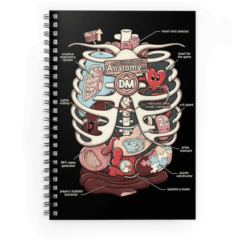 Notebook: Spiral - Anatomy of the DM - Glassstaff - Accessories