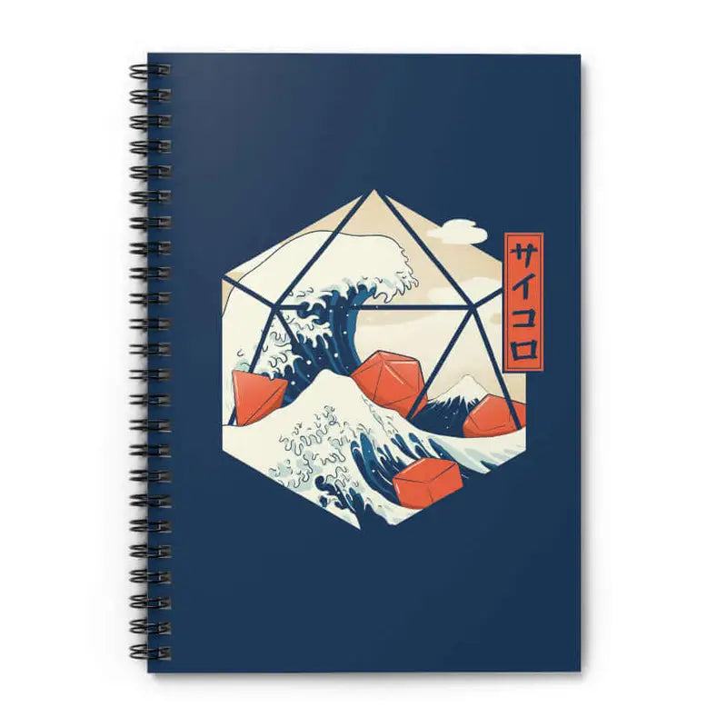 Notebook: Spiral - Great wave of Dice - Glassstaff - Accessories