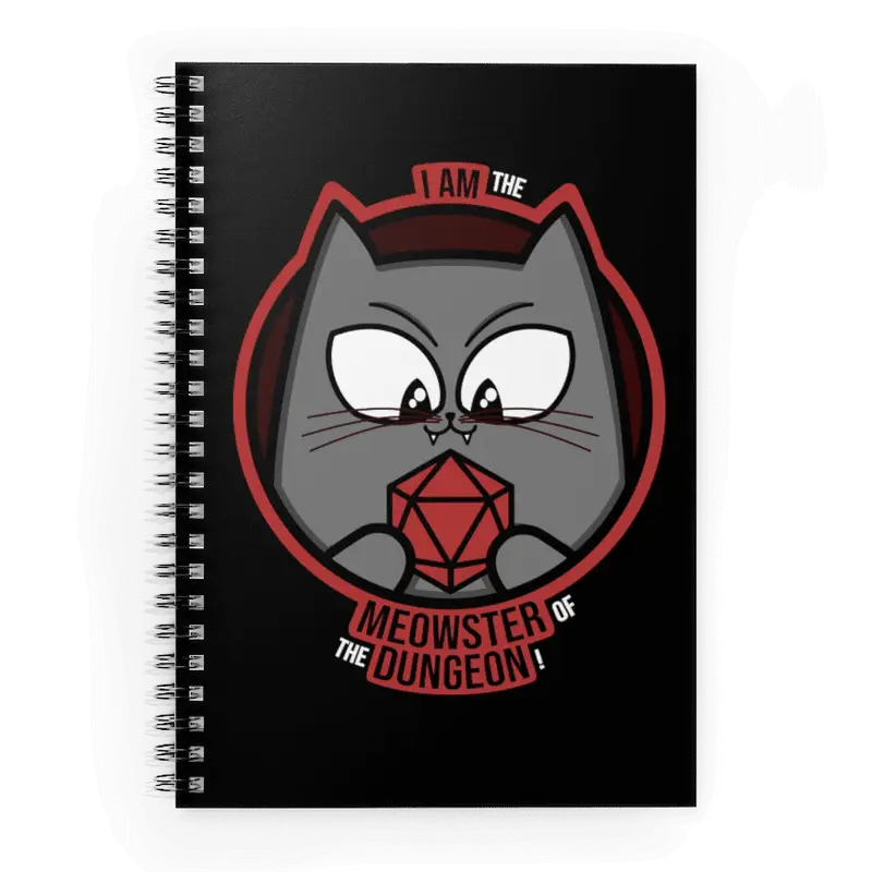 Notebook: Spiral - Meowster of the Dungeon - Glassstaff - Accessories