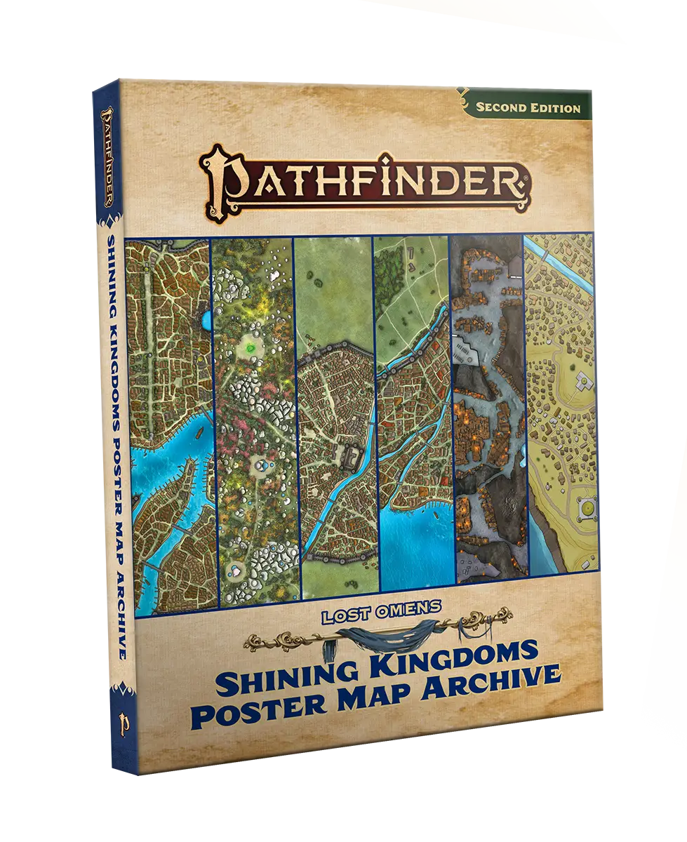 Pathfinder RPG: 2nd Edition - Lost Omens - Shining Kingdoms - Poster Map Archive (EN) - Paizo - Roleplaying Games