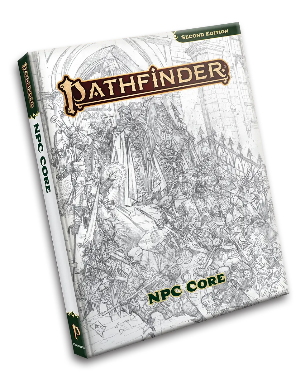 Pathfinder RPG: 2nd Editon NPC Core Sketch Cover (EN) Paizo Roleplaying Games