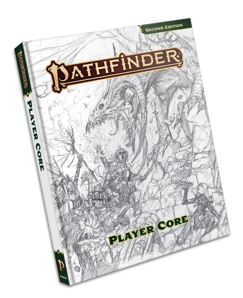 Pathfinder RPG: 2nd Editon - Player Core - Sketch Cover (EN) - Paizo - Roleplaying Games
